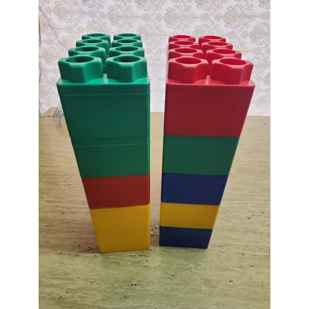 Vintage Lot of 11 LEGO  Jumbo Bricks